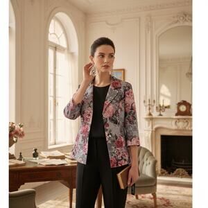 Alex Evenings Floral Blouse Size LP NWT – Dressy or Casual Versatile Top